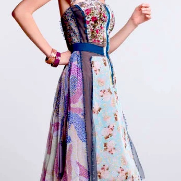 Byron Lars Dresses & Skirts - ✨RARE✨ BYRON LARS "Beguile" Wildeflora Patchwork Dress